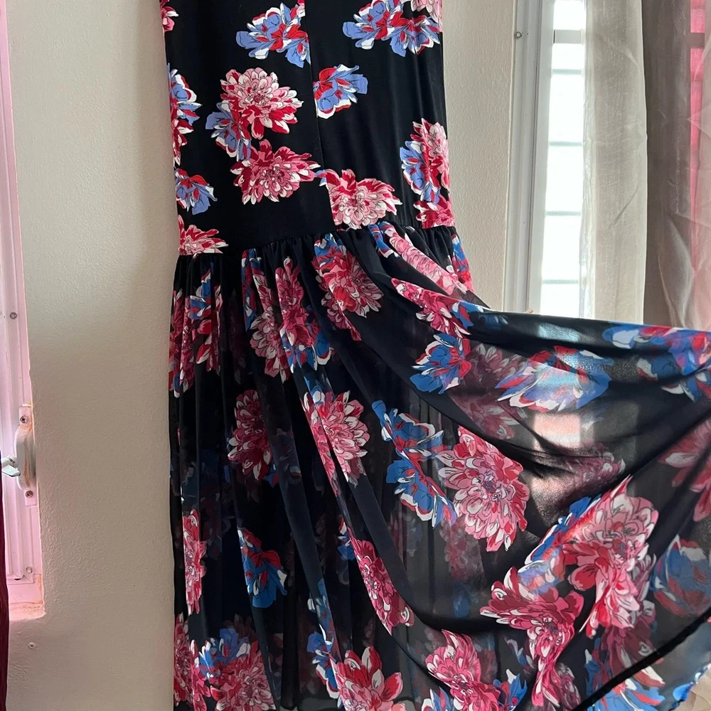 Free People Mermaid Semi-Sheer Maxi Skirt Floral - Picture 6 of 15